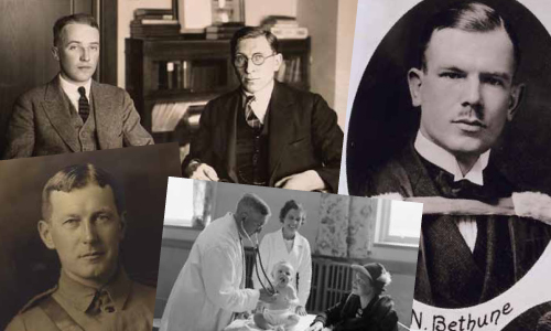 Collage of photos of physicians