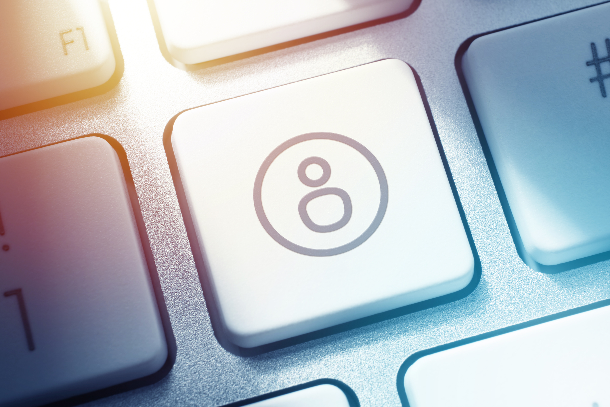 A button on a keyboard.